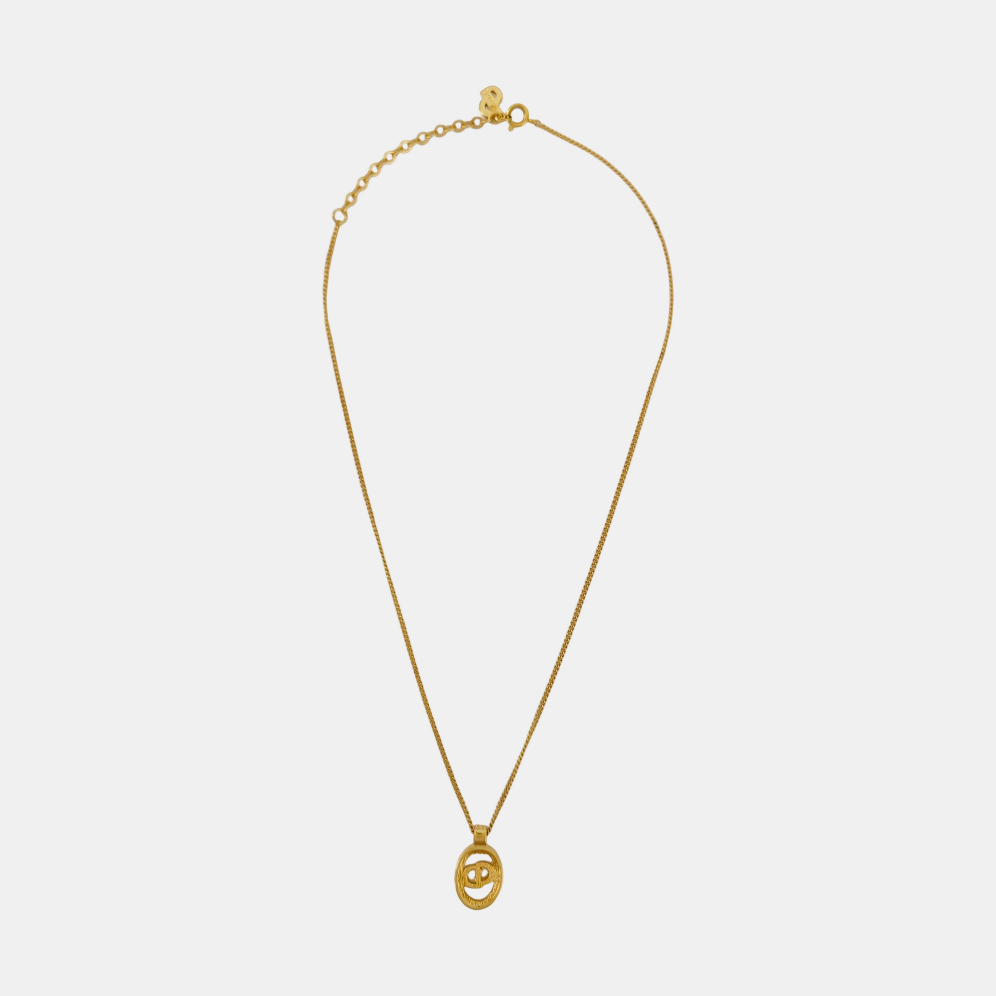 Petit CD Metal Gold Necklace