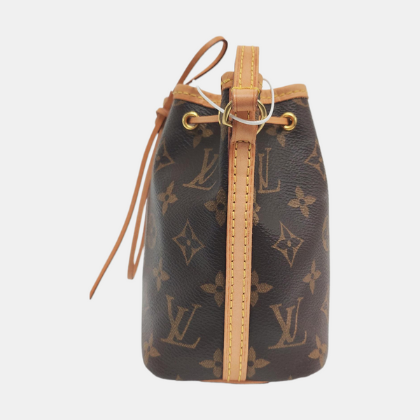 NÉONOÉ Nano Monogram Coated Canvas Brown