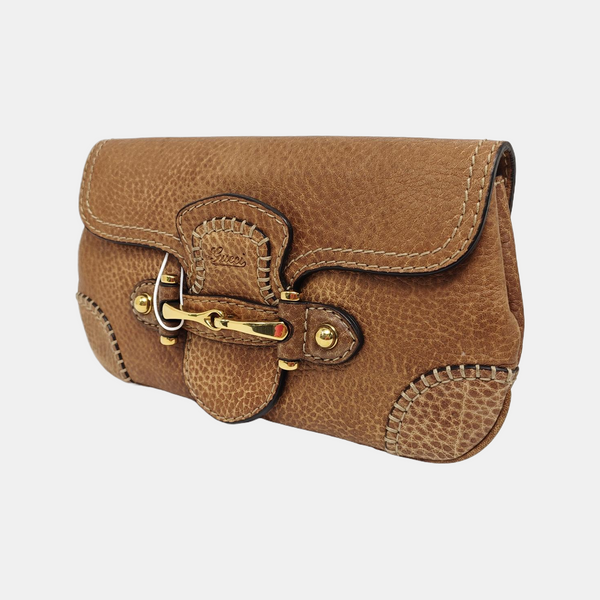 Calfskin Clutch Brown