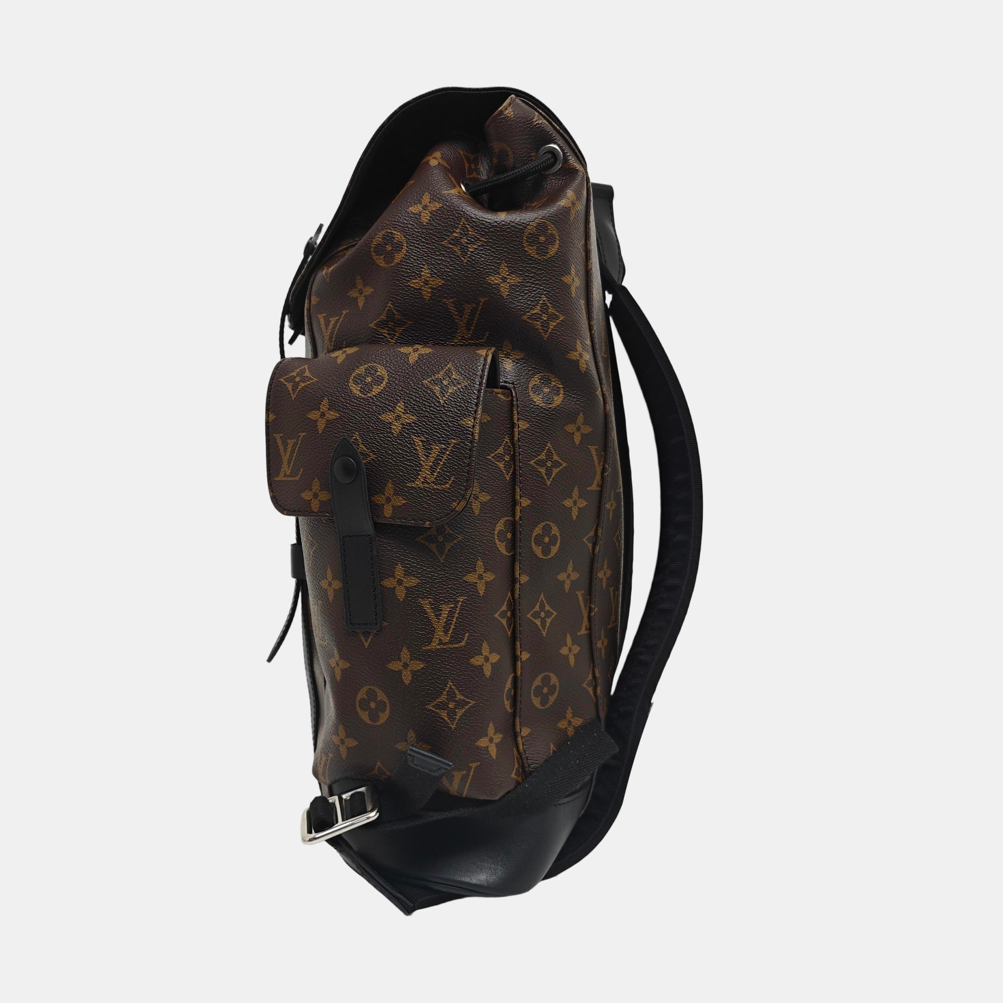 CHRISTOPHER MM Monogram Coated Canvas Brown
