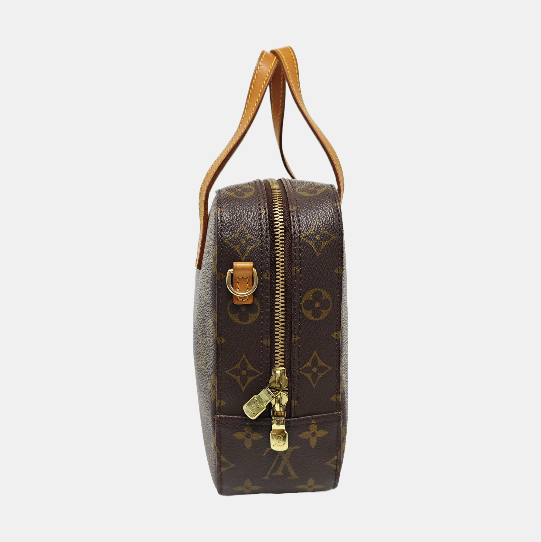 SPONTINI Monogram Coated Canvas Brown