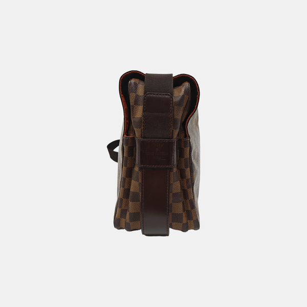 DISTRICT MM Damier Ebene Coated Canvas Brown
