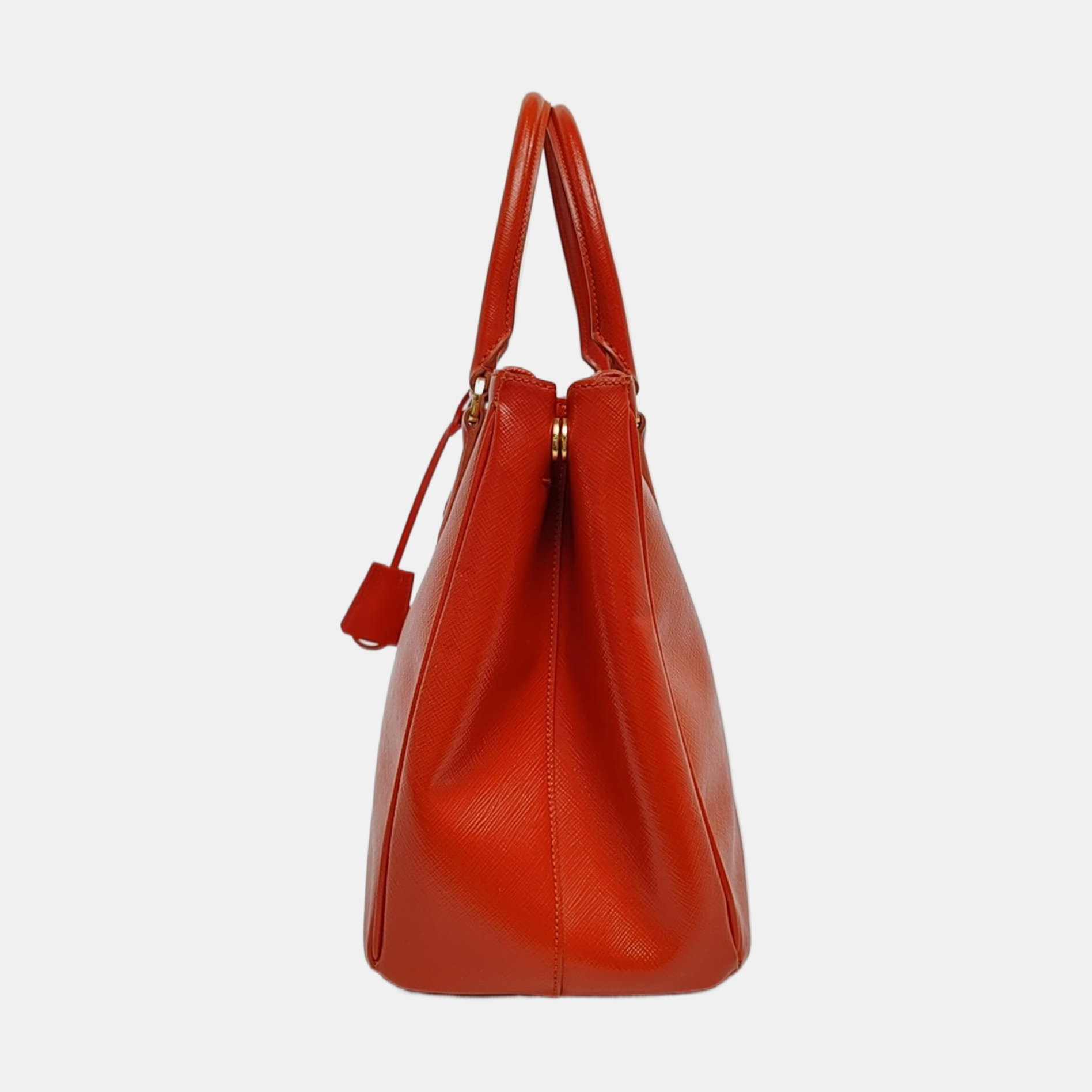 Authenticated pre-owned  Galleria Extra Large Saffiano Calfskin Orange - Tote Bag at Looply