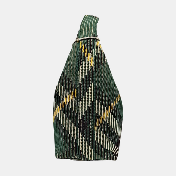 Fabric Top Handle Bag Green