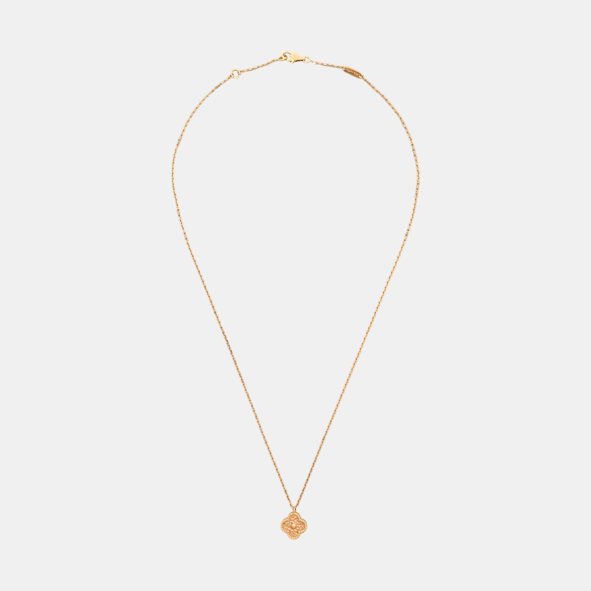 Sweet Alhambra 18k Rose Gold Necklace