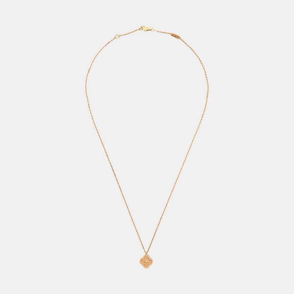 Sweet Alhambra 18k Rose Gold Necklace