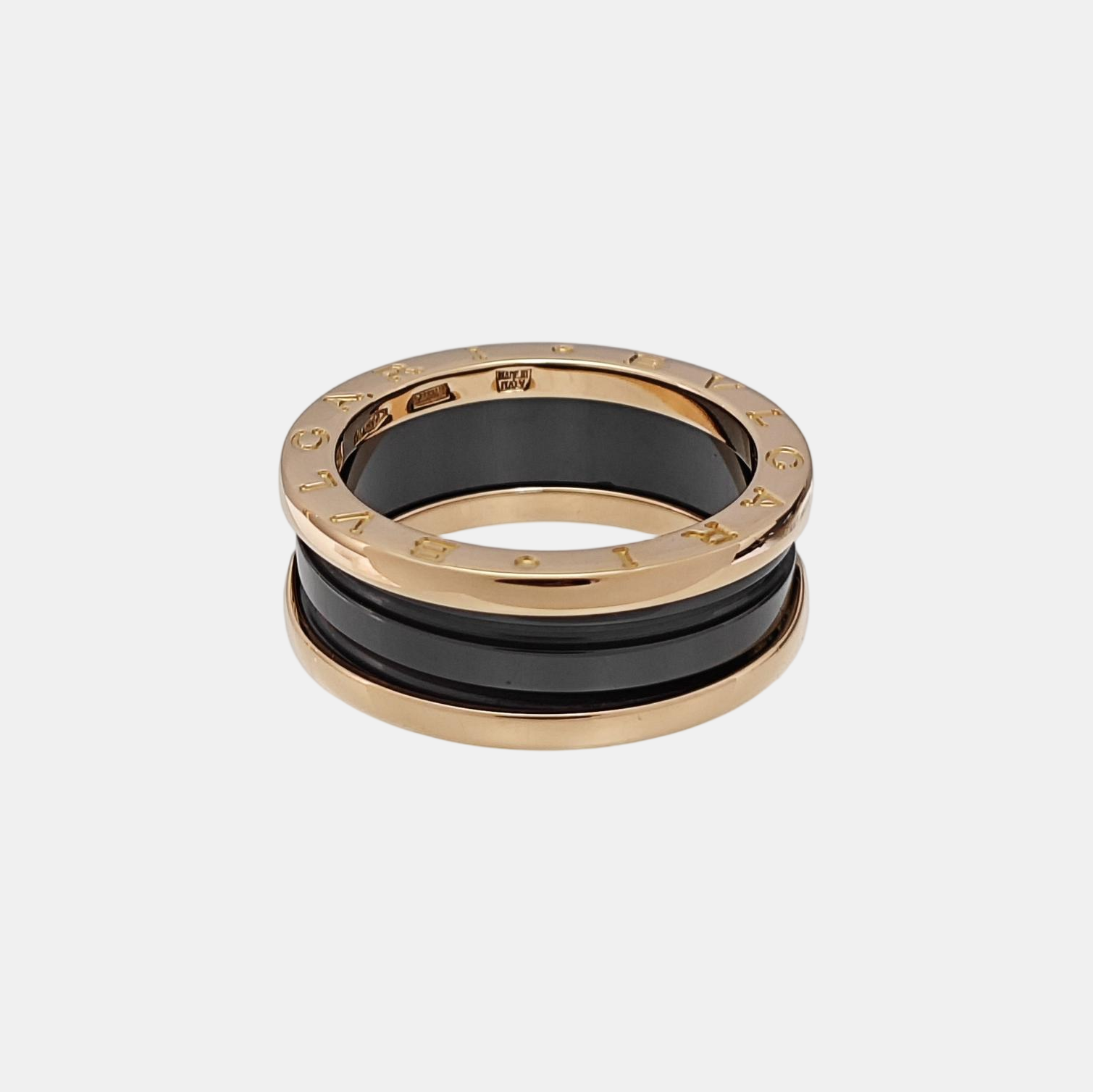 B.ZERO1 18k Rose Gold Ring EU 56