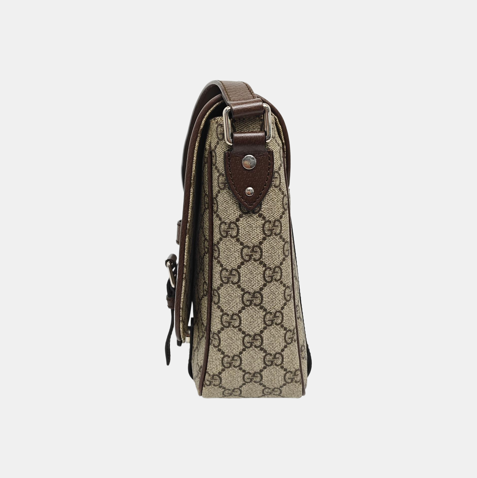 Monogram Coated Canvas Shoulder Bag Brown