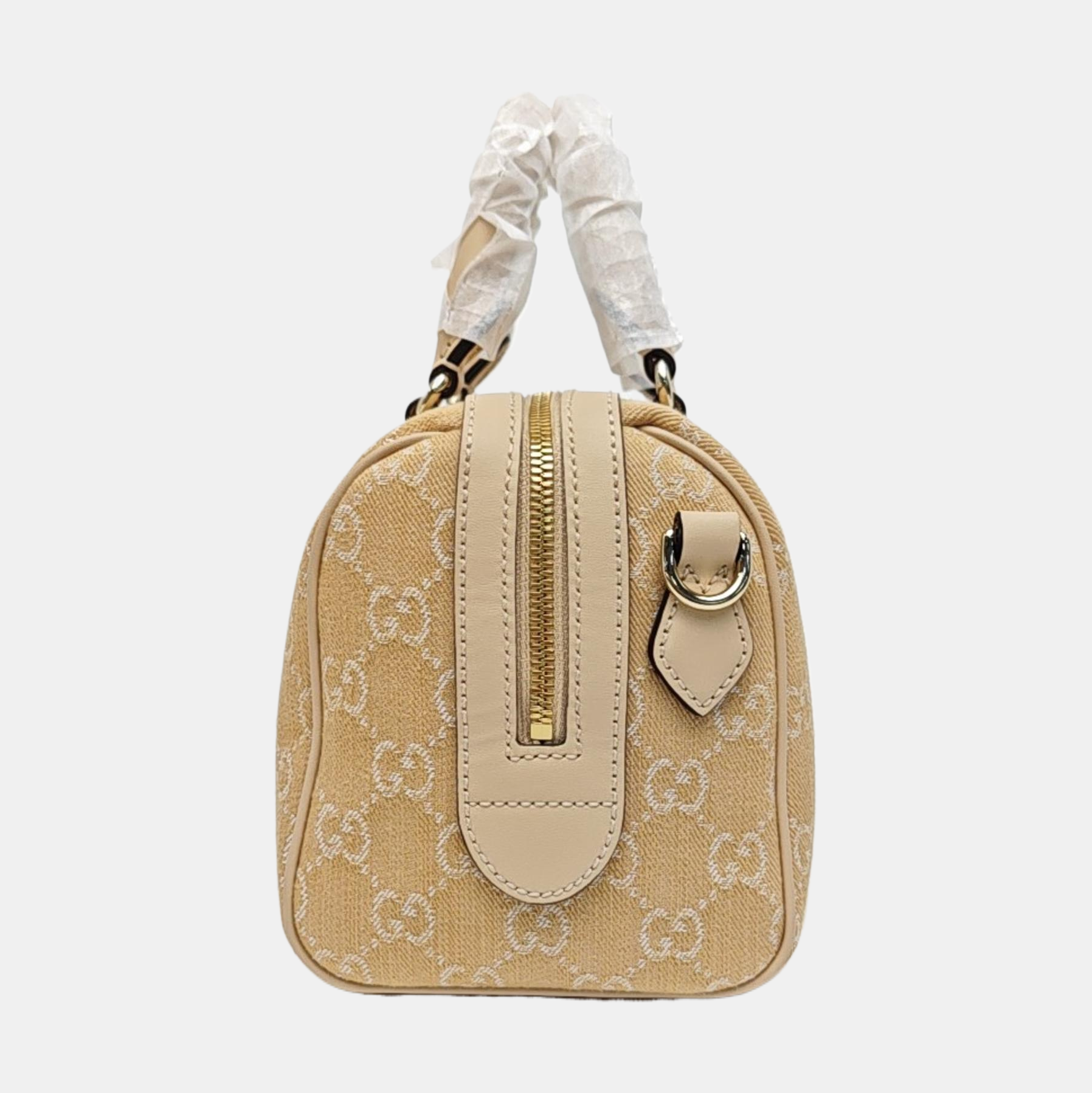 Ophidia Small Monogram Denim Beige