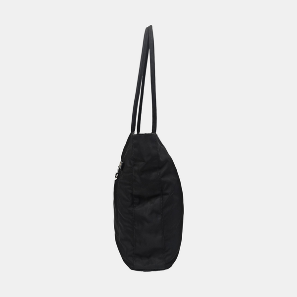 Nylon Top Handle Bag Black