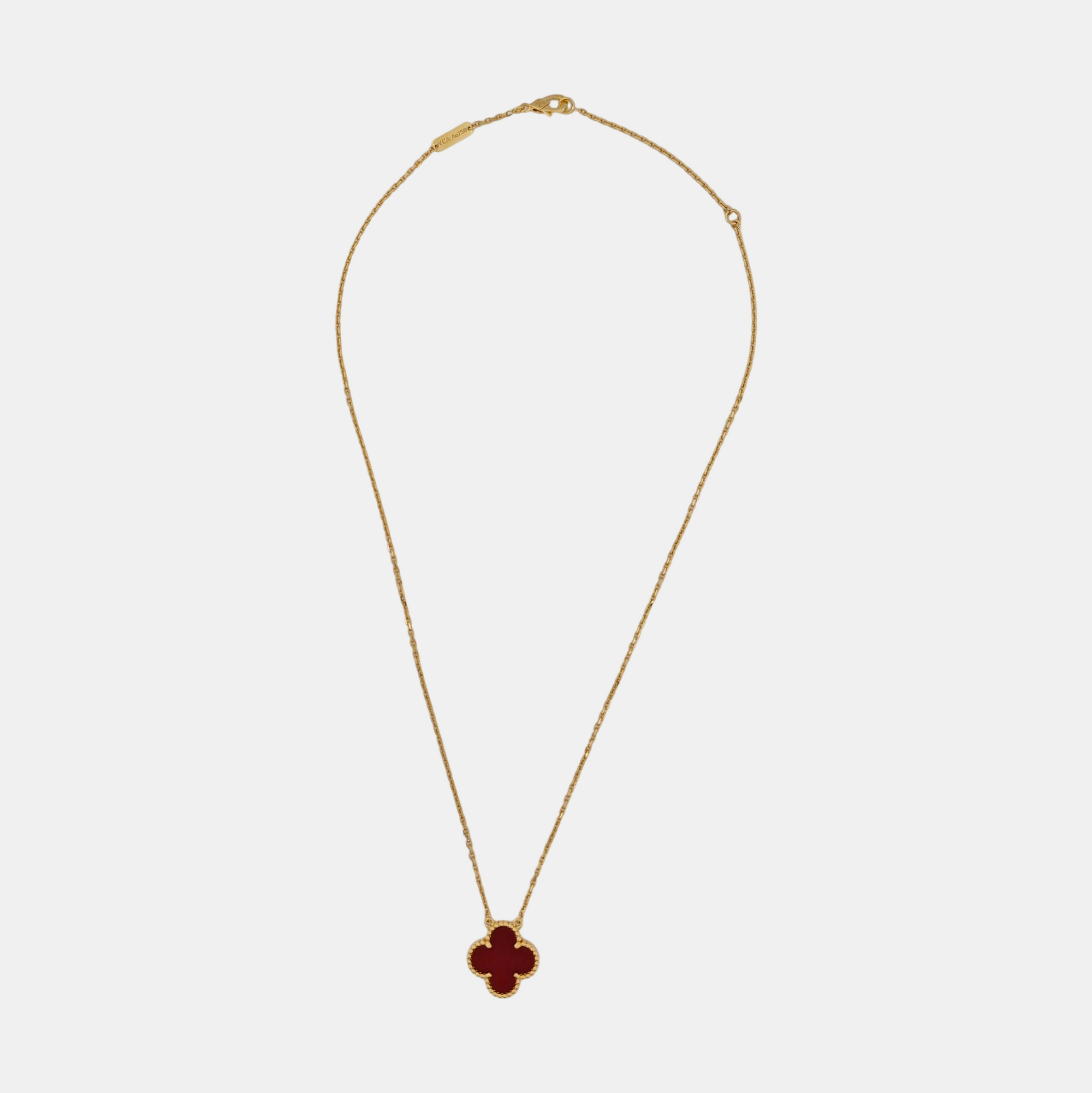 Vintage Alhambra 18k Gold Necklace