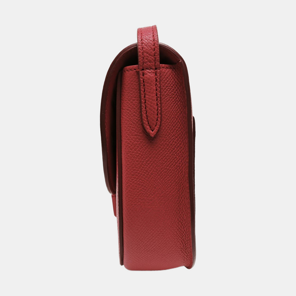 TROTTEUR Small Calfskin Red