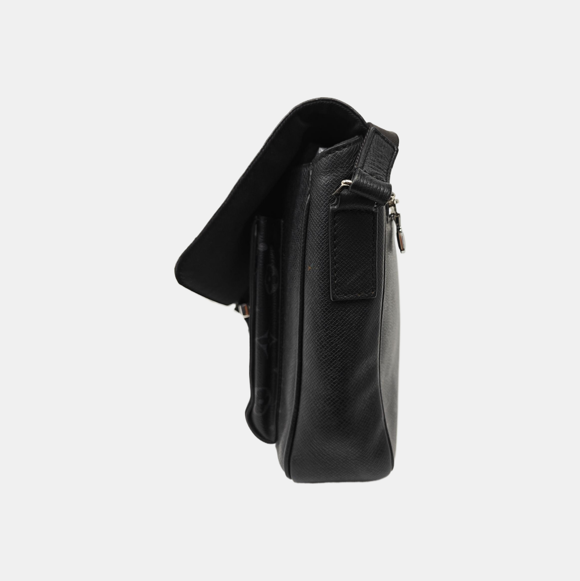 TAIGARAMA Monogram Coated Canvas Black