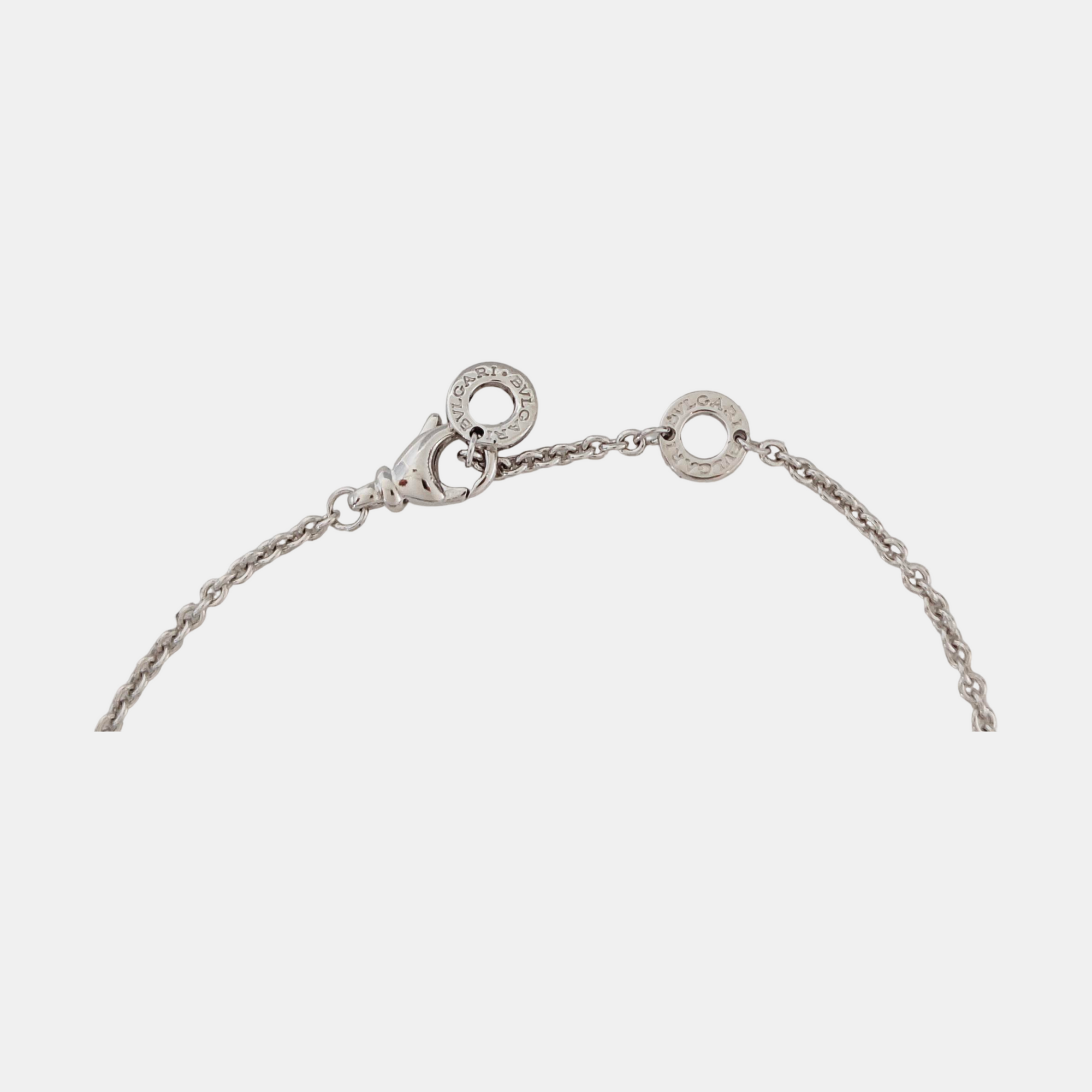 B.ZERO1 18k White Gold Silver Bracelet