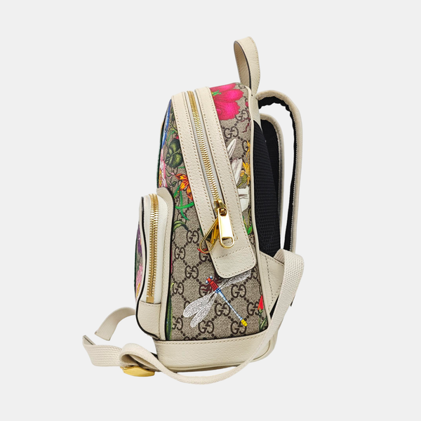 Ophidia Large Monogram Coated Canvas Beige