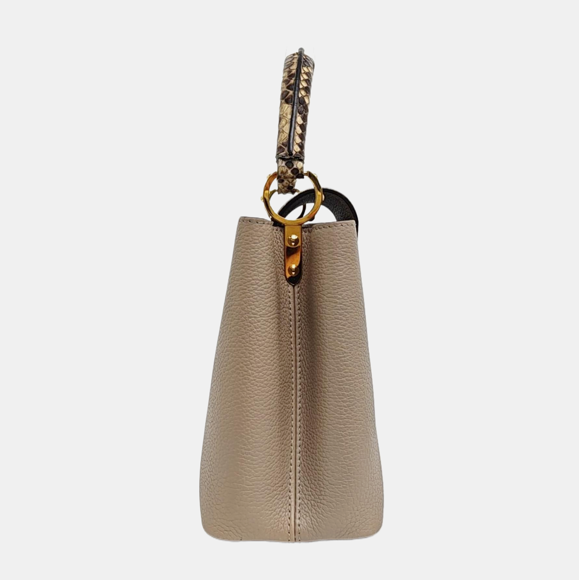 CAPUCINES MM Calfskin Gray