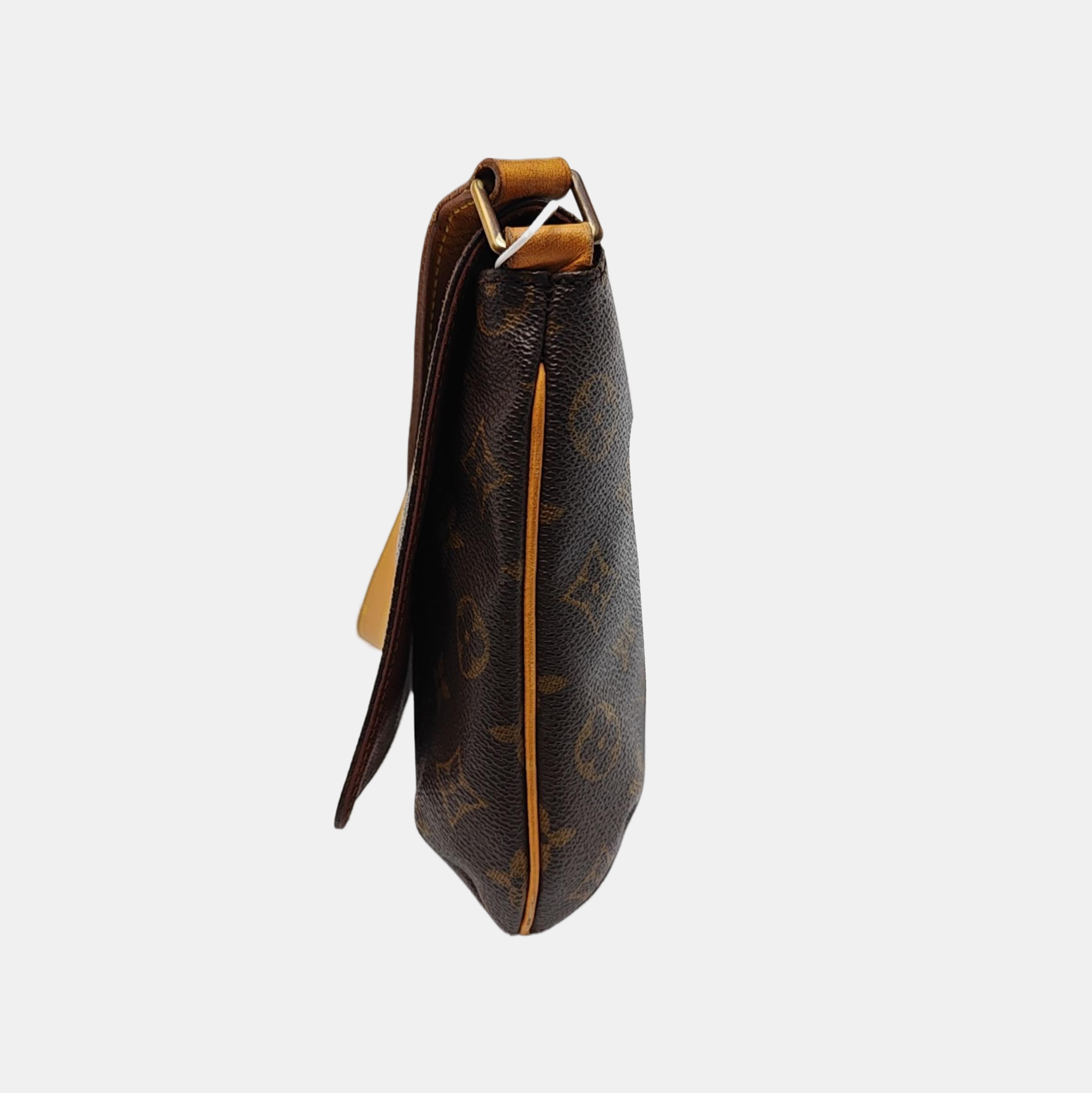 MUSETTE TANGO Monogram Coated Canvas Brown