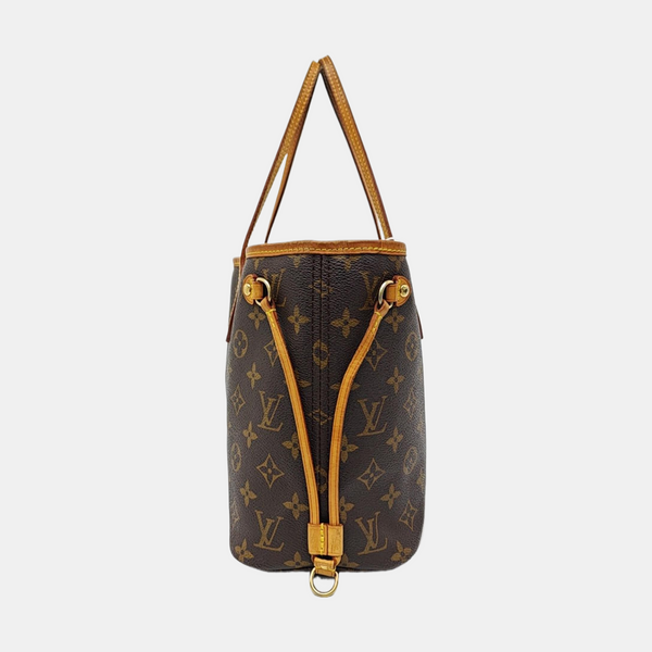 NEVERFULL PM Monogram Coated Canvas Brown