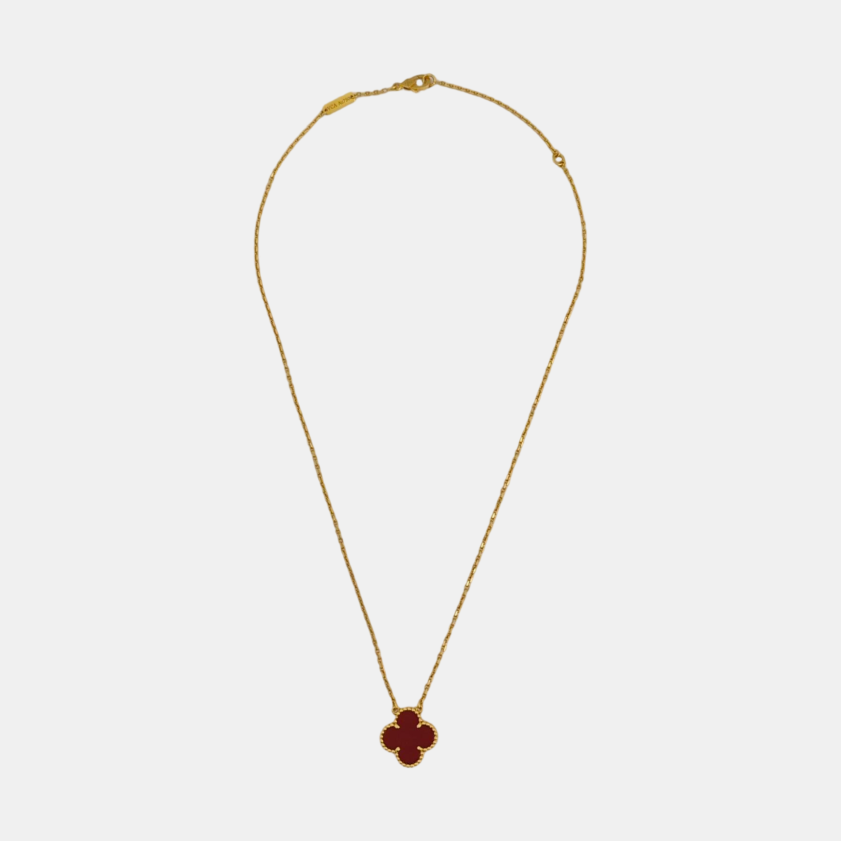 Vintage Alhambra 18k Gold Necklace