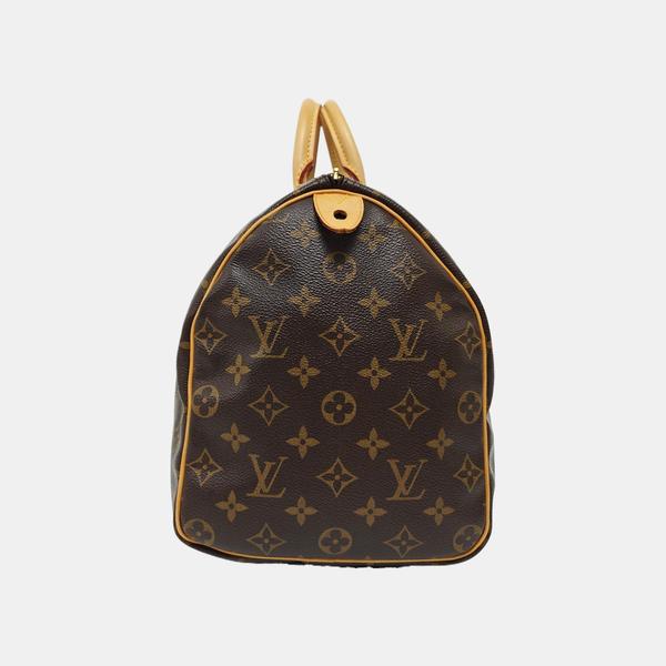 SPEEDY 35 Monogram Coated Canvas Brown