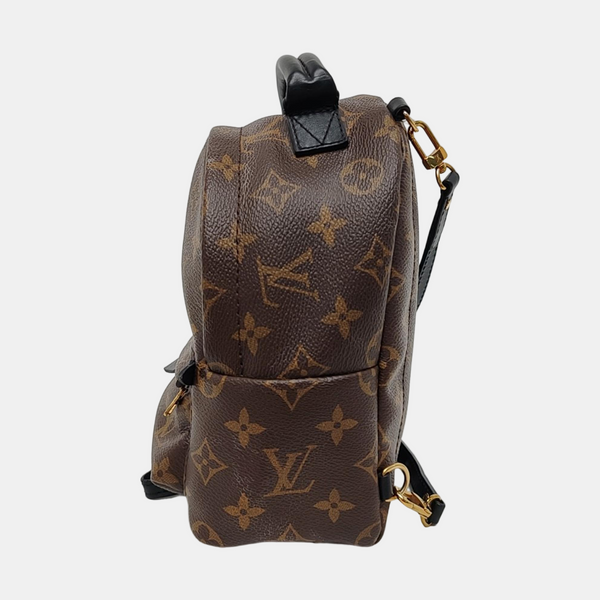 PALM SPRINGS Mini Monogram Coated Canvas Brown
