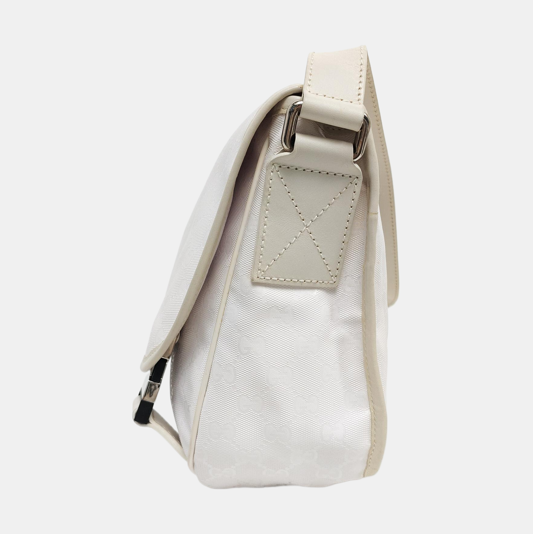Monogram Coated Canvas White
