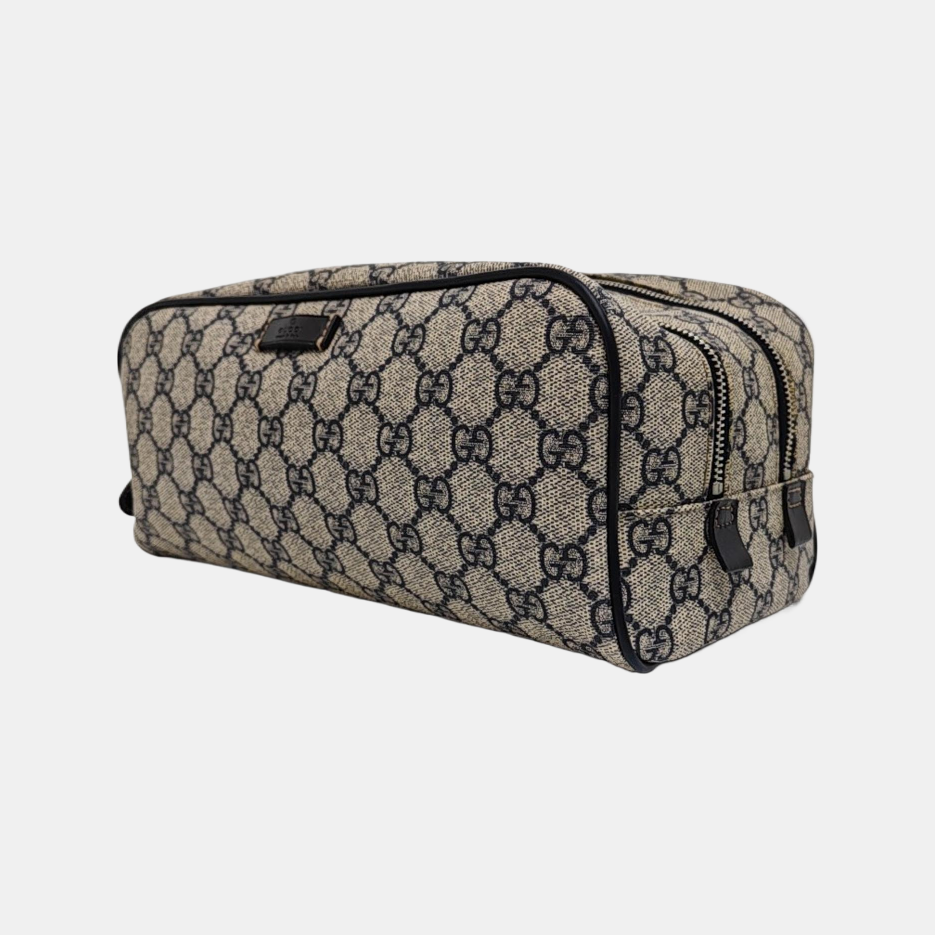 Monogram Coated Canvas Clutch Black