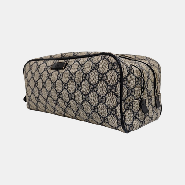 Monogram Coated Canvas Clutch Black
