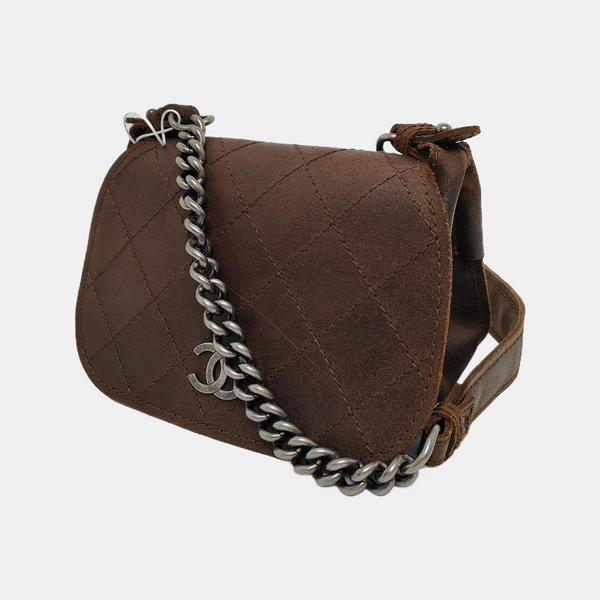 Quilted Calfskin Brown