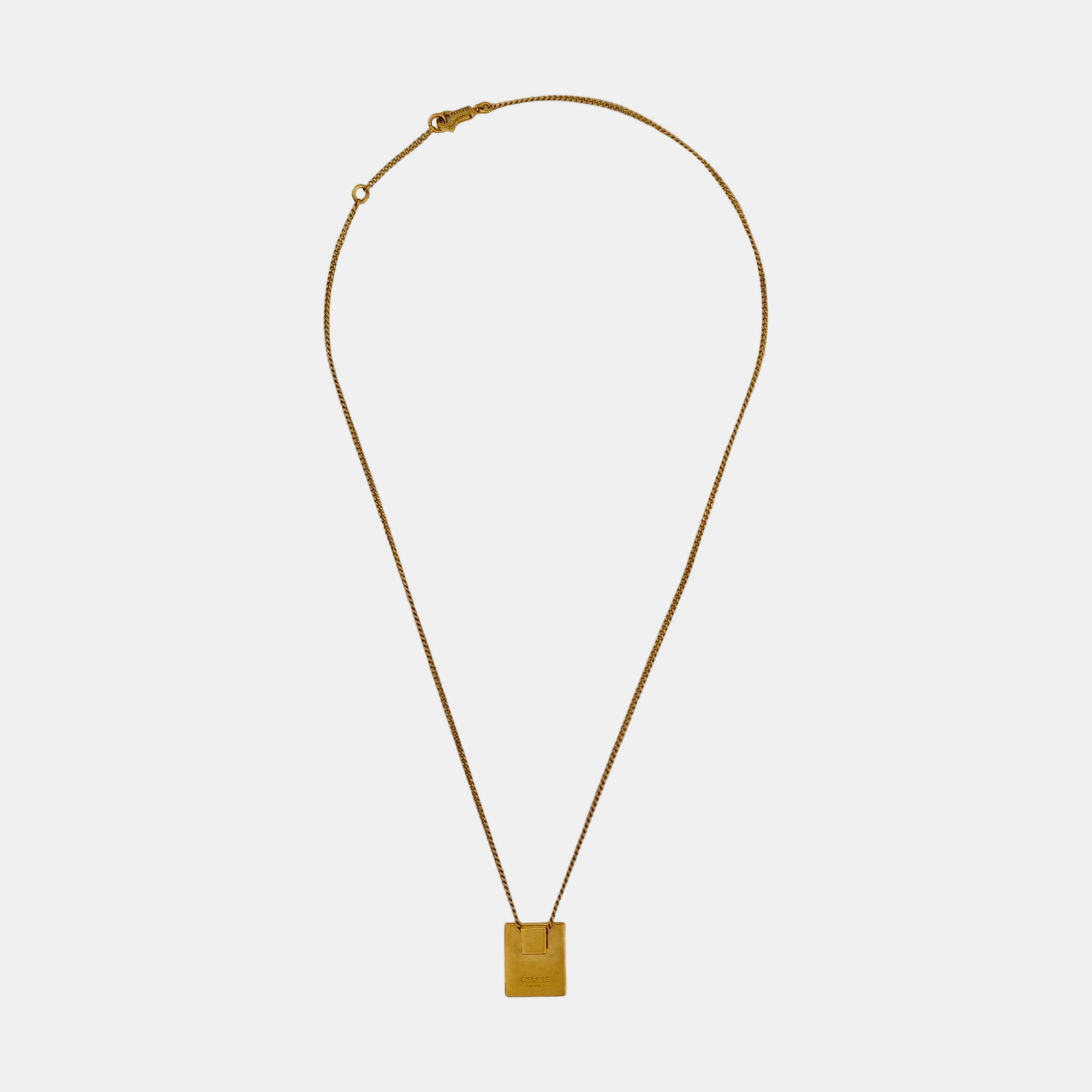 ALPHABET Brass Gold Necklace