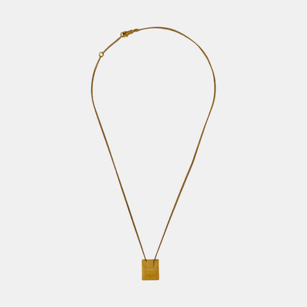 ALPHABET Brass Gold Necklace