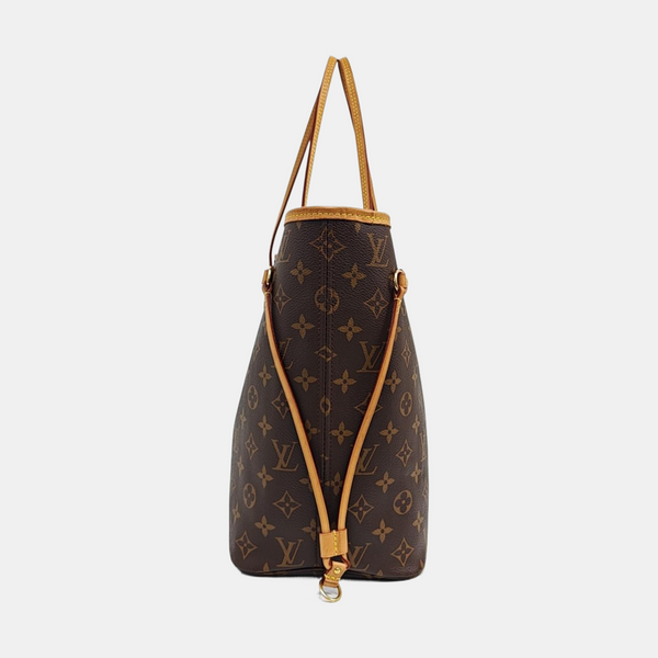 NEVERFULL MM Monogram Coated Canvas Brown