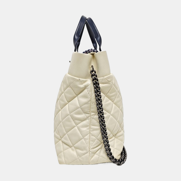 PORTOBELLO Quilted Calfskin White
