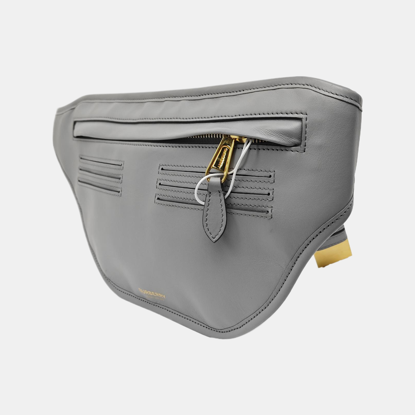 Calfskin Belt Bag Gray
