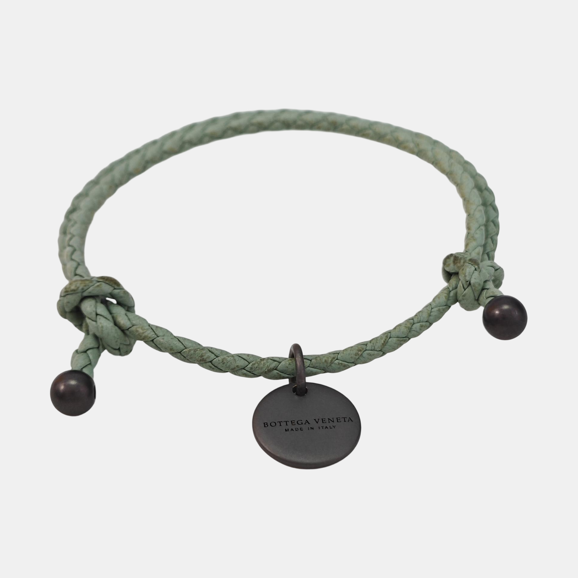 Leather Green Bangle