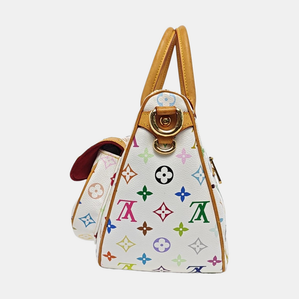 LV × TM RITA Monogram Coated Canvas White