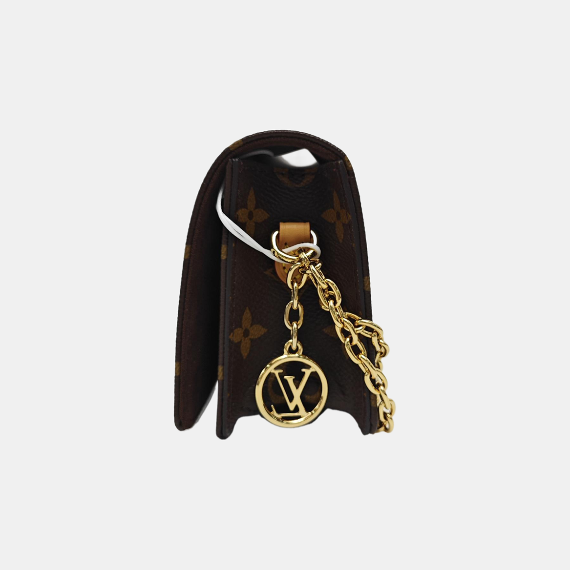 Lily Monogram Coated Canvas Brown