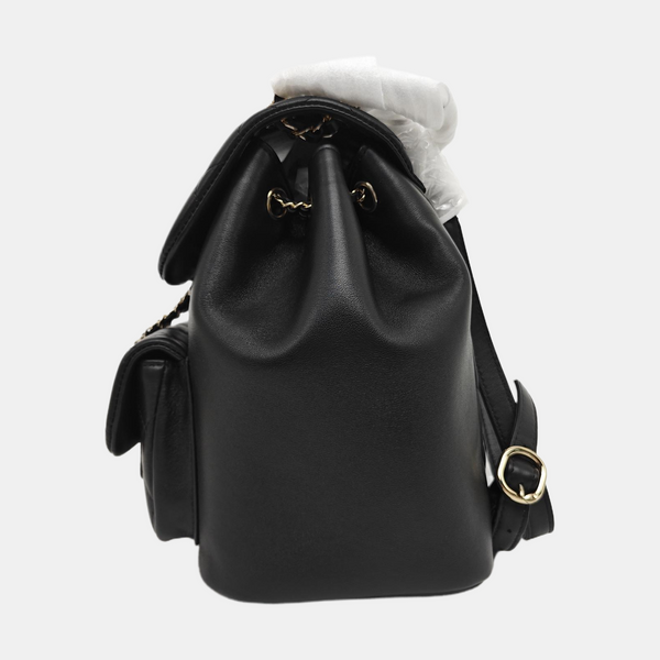 DUMA Large Quilted Calfskin Black