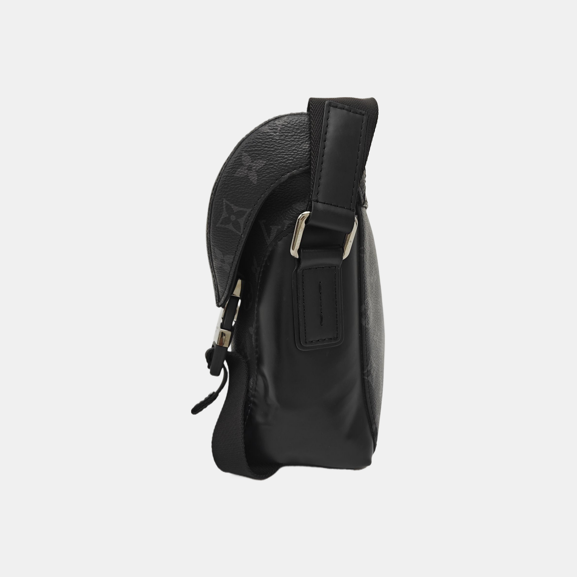 VOYAGER PM Monogram Coated Canvas Black