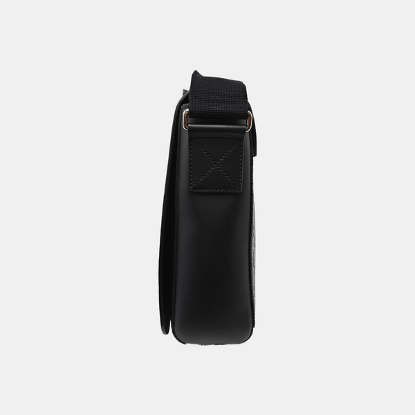 Monogram Calfskin Crossbody Bag Black