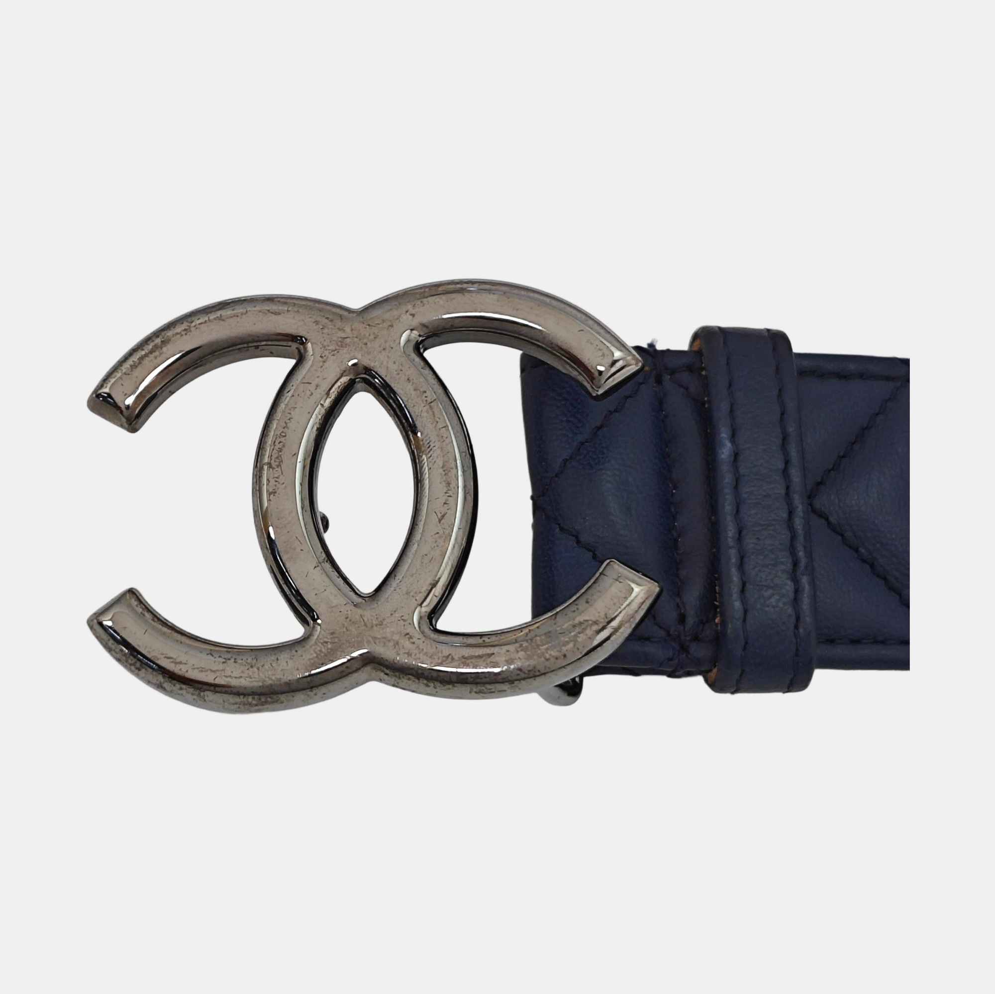 Leather Belt Blue
