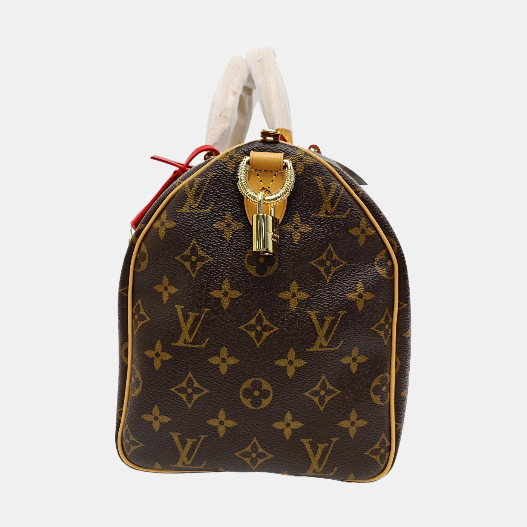 SPEEDY SOFT 30 Monogram Coated Canvas Brown