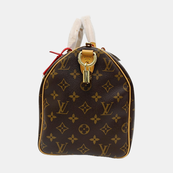 SPEEDY SOFT 30 Monogram Coated Canvas Brown