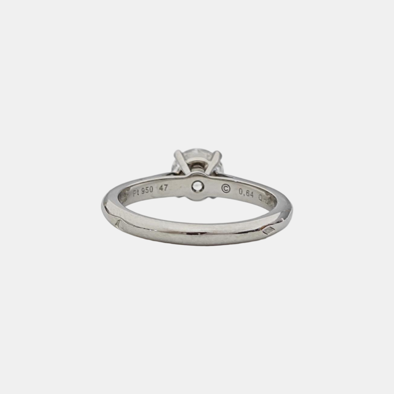 Platinum 950 Silver Ring EU 47