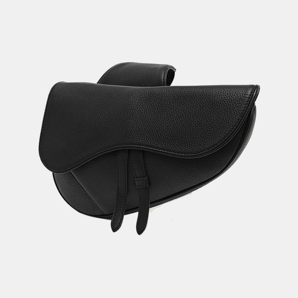 Saddle Medium Calfskin Black