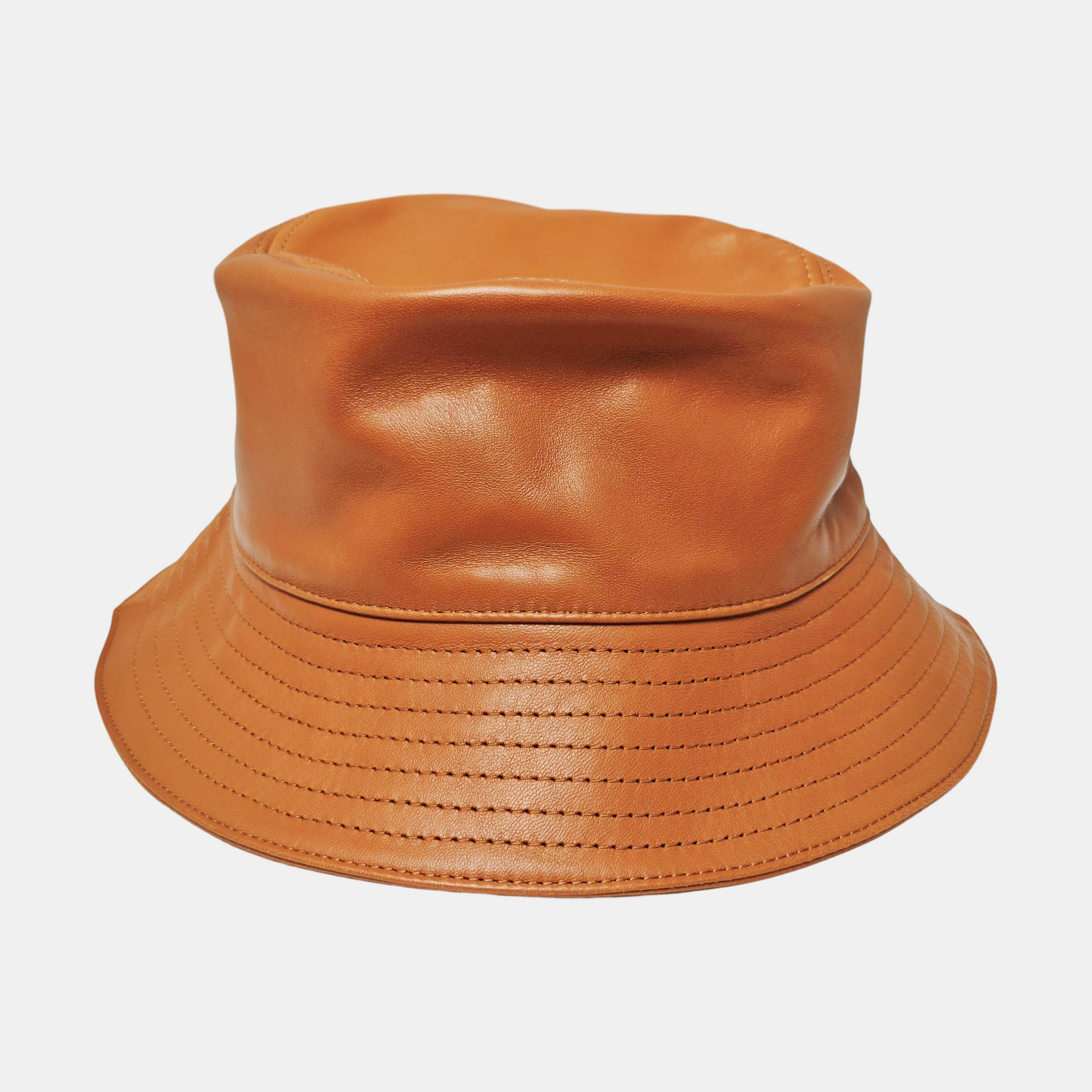 Leather Hat Brown