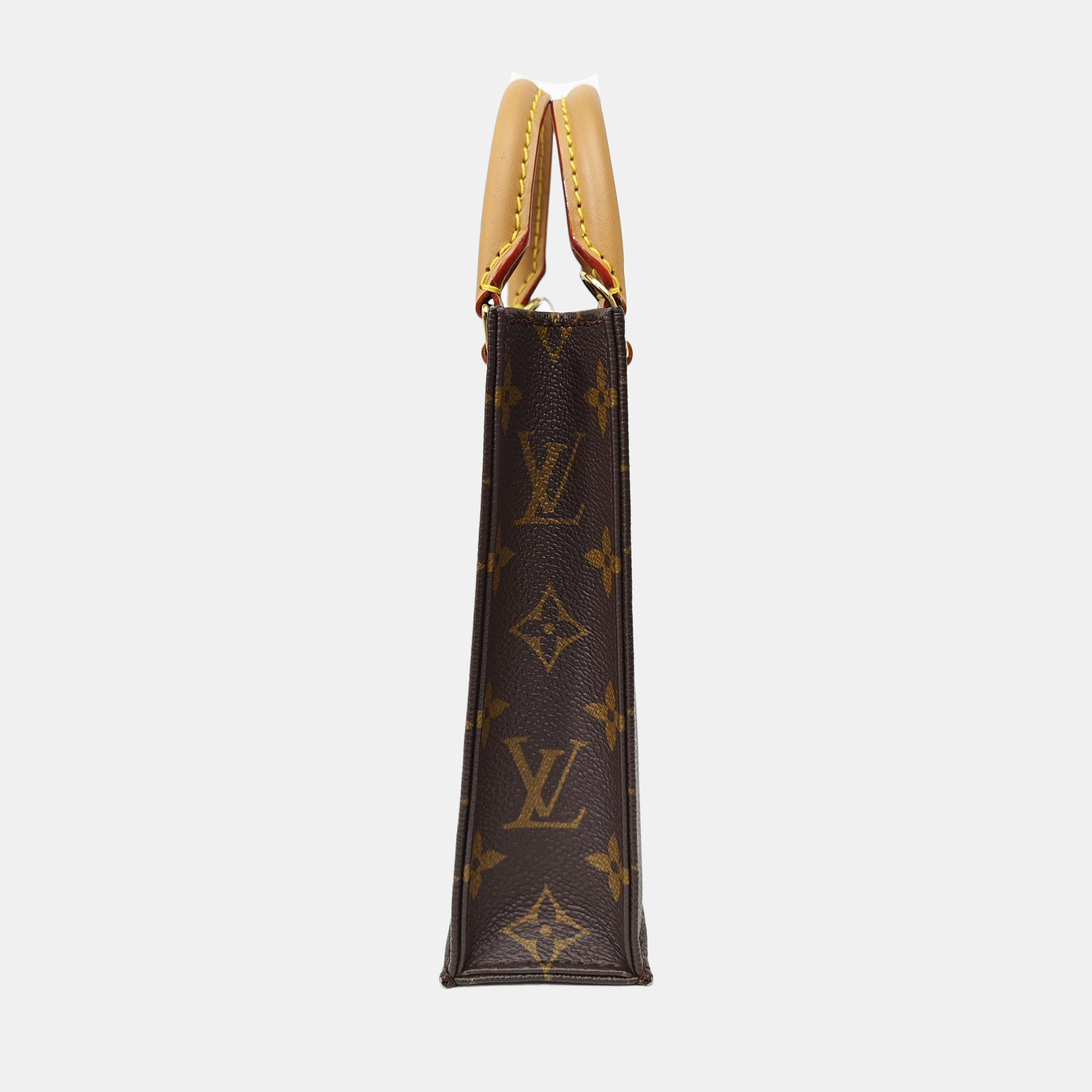 SAC PLAT Mini Monogram Coated Canvas Brown