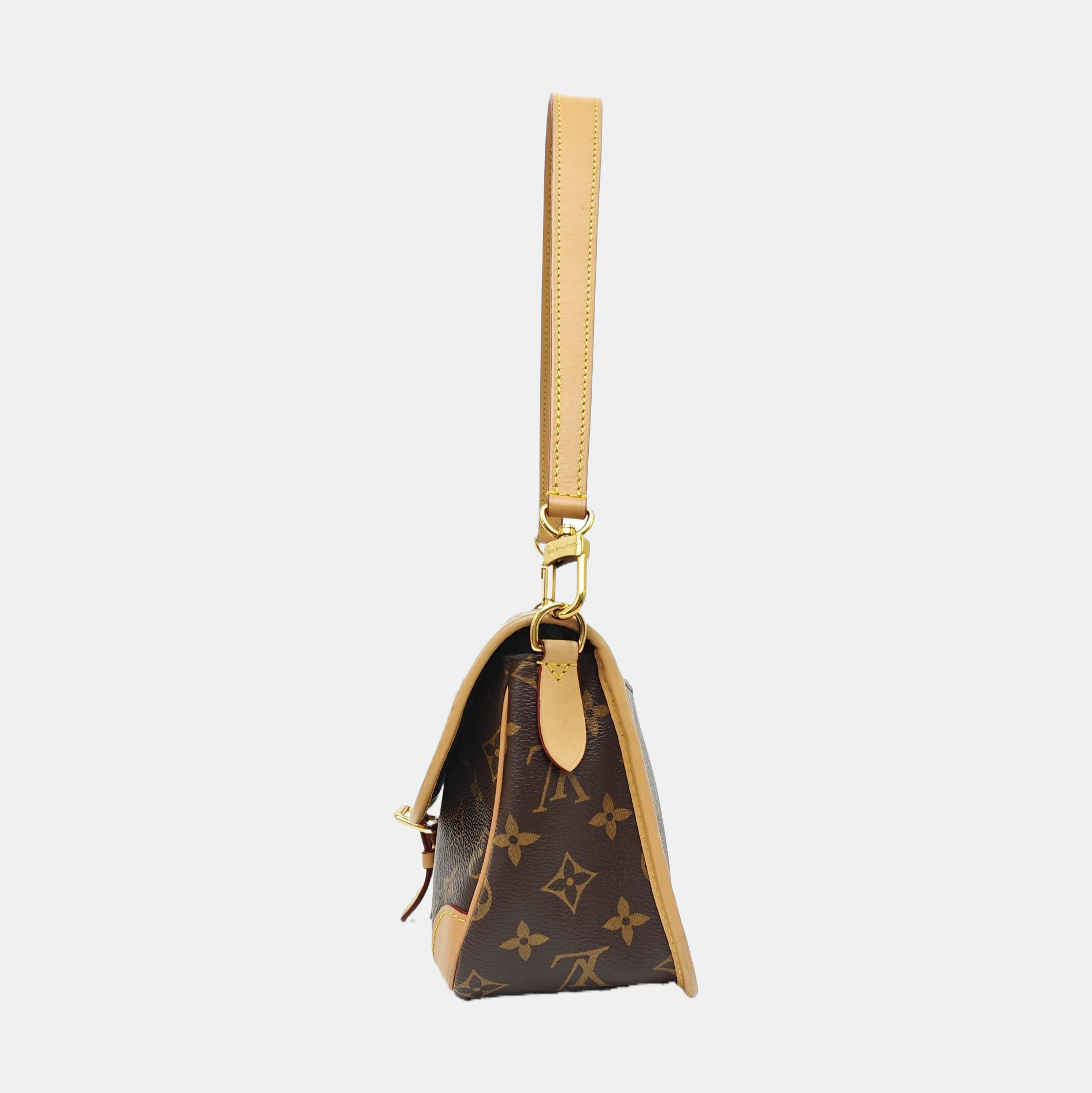 DIANE Monogram Coated Canvas Brown