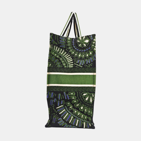 Book Tote Large Canvas Green