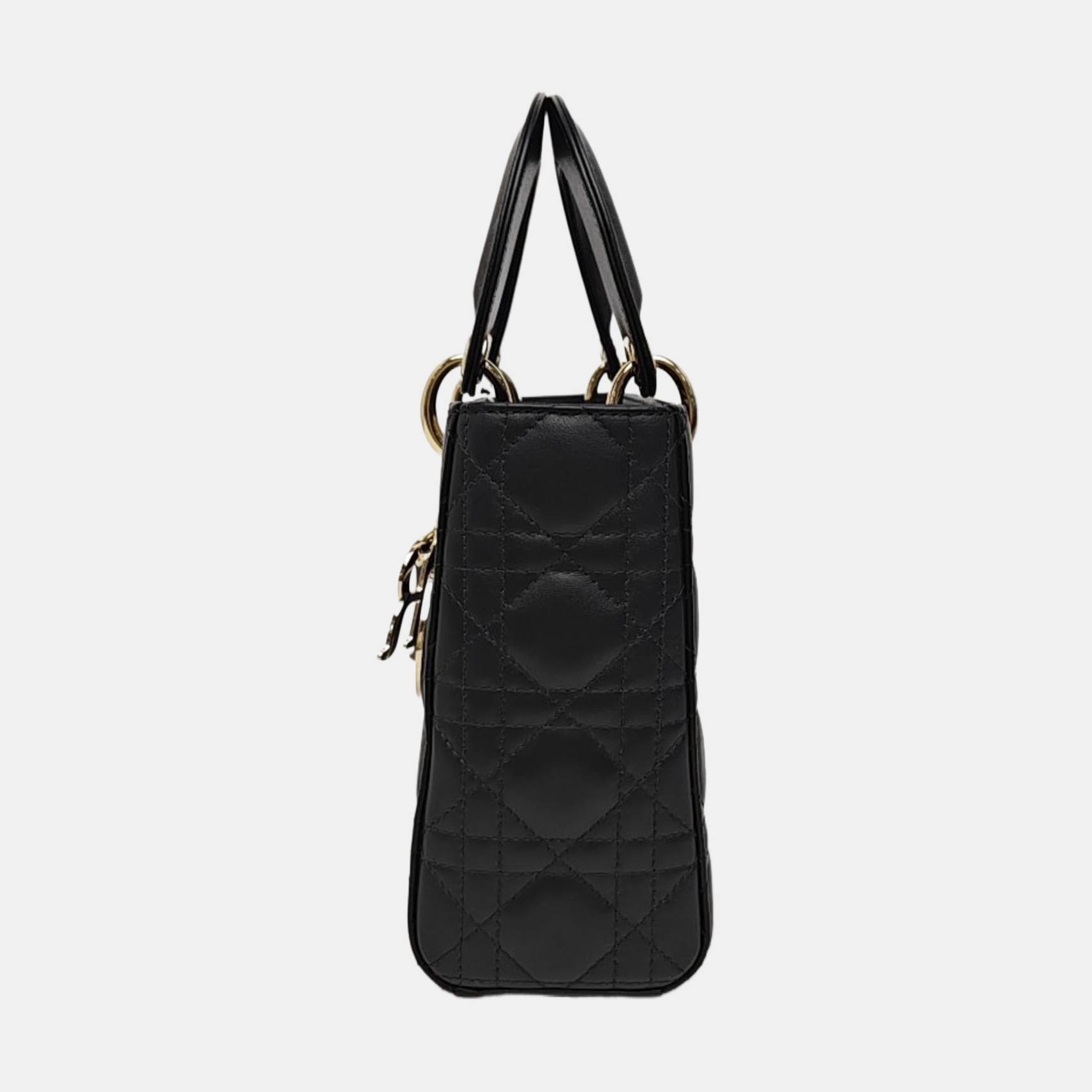 Lady Dior Small Cannage Calfskin Black